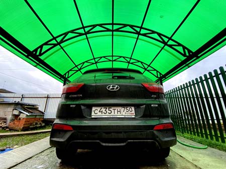 Автонавесы из поликарбоната в Санкт-Петербурге Автонавесы из поликарбоната в Санкт-Петербурге