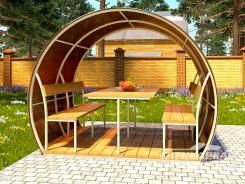 Беседка из поликарбоната Беседка из поликарбоната